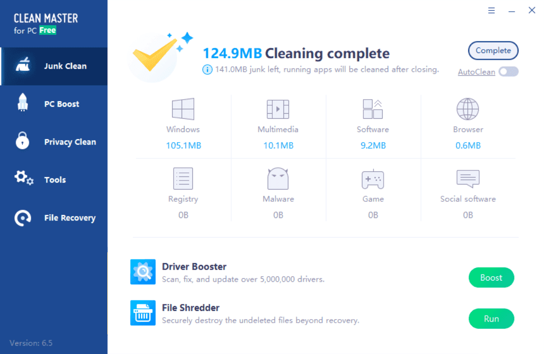 Cleaning Complete Clean Master for PC Cleaning Complete Screenshot