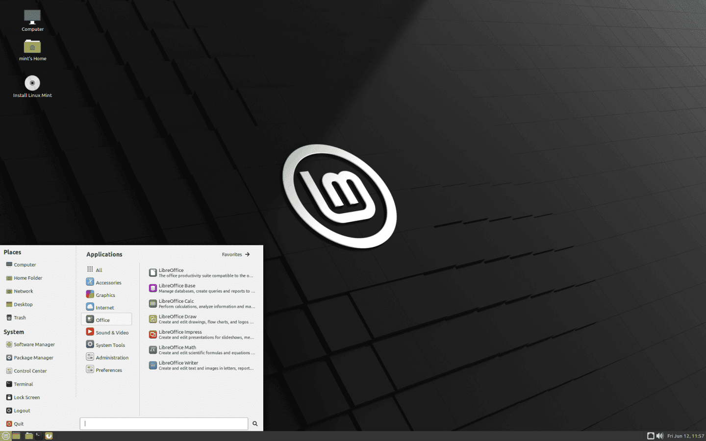 MATE Edition Overview Linux Mint MATE Edition Screenshot