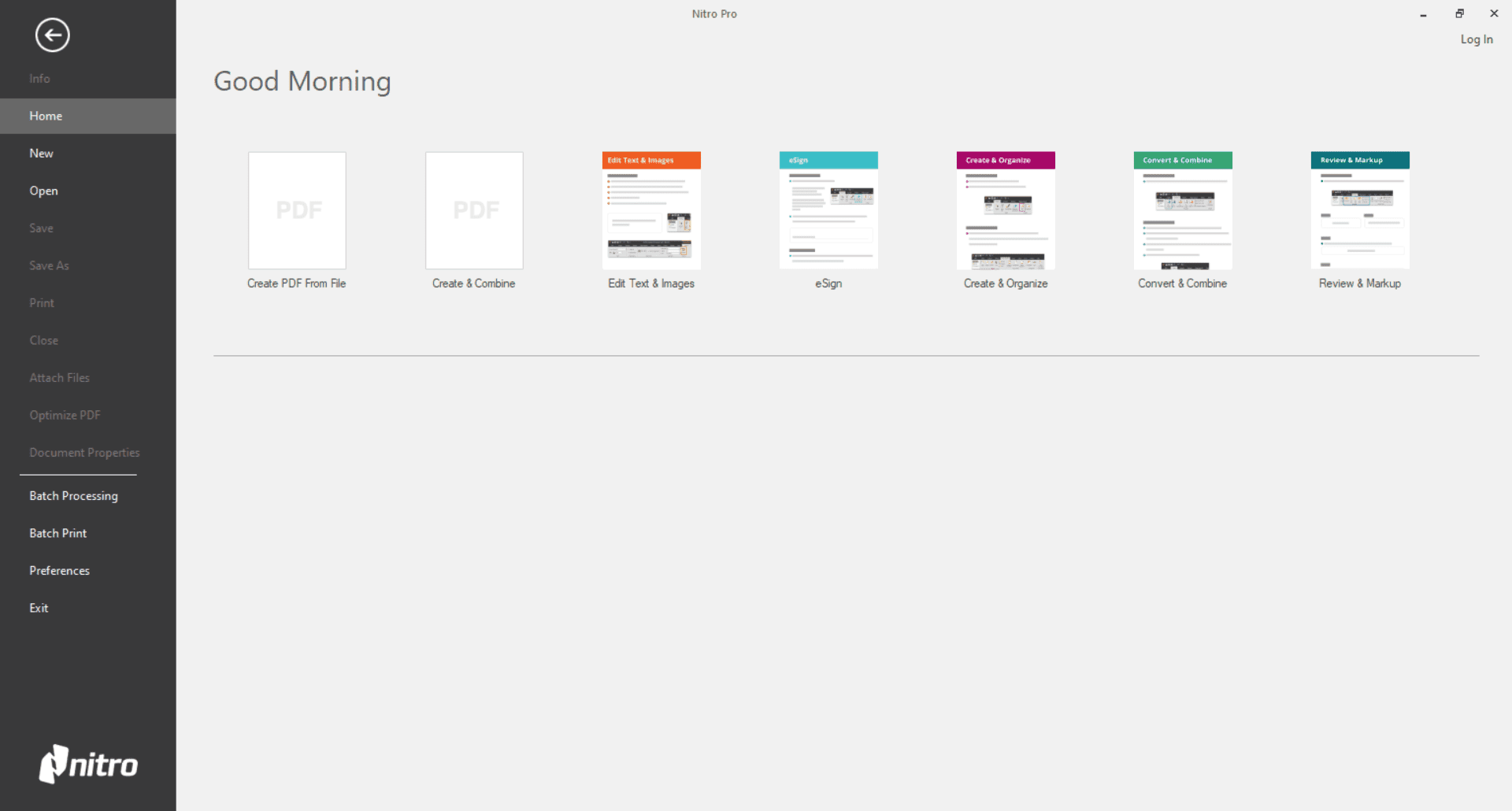 Create PDF Nitro Pro Create PDF Screenshot