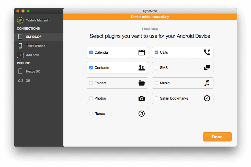 Plugins for Android SyncMate Plugins for Android Screenshot