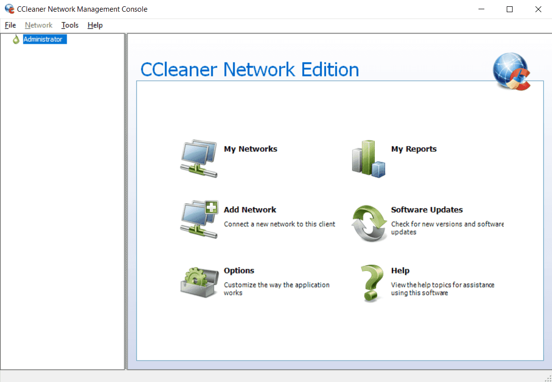 Management Console Screenshot CCleaner Network Edition Management Console Screenshot