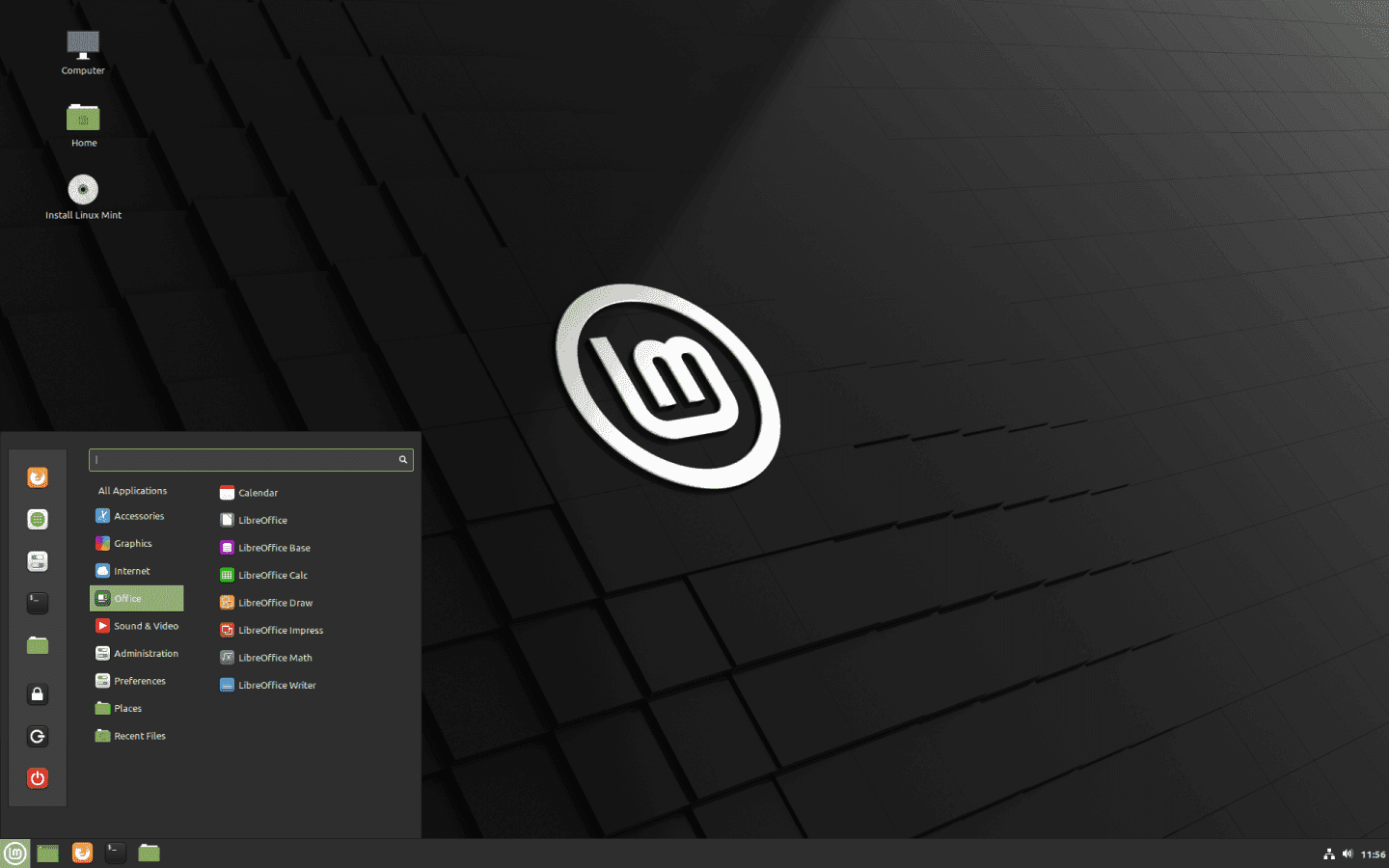Cinnamon Edition Overview Linux Mint Cinnamon Edition Screenshot