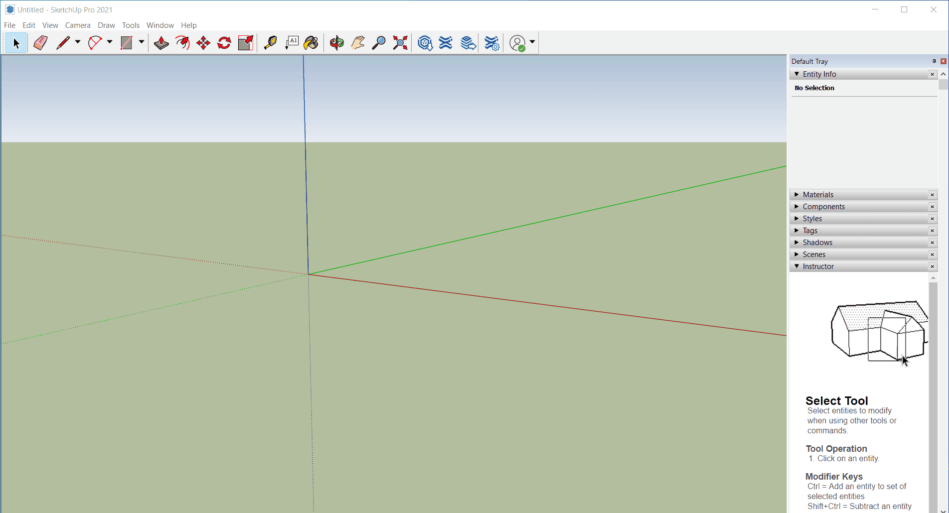 Overview SketchUp Pro Main Interface Screenshot