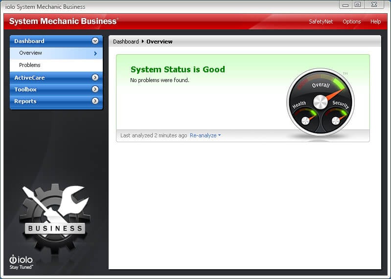 Main Interface System Mechanic Business Overview Screenshot